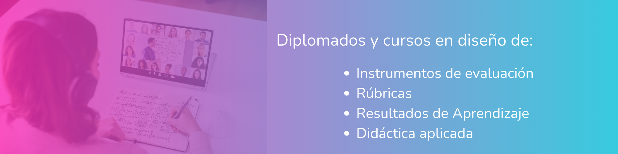 Diplomados y cursos diseño de Instrumentos de evaluación Rúbricas Resultados de Aprendizaje Didáctica aplicada